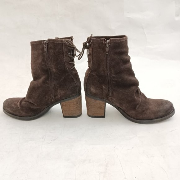 ๐ค Size 38 - Bos. & Co. Brown Suede MARLOW Zip up Boots ๐ค - Picture 8 of 13